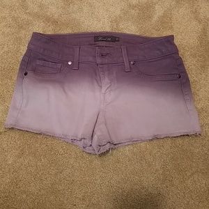 Level 99 purple ombre jean shorts size 27